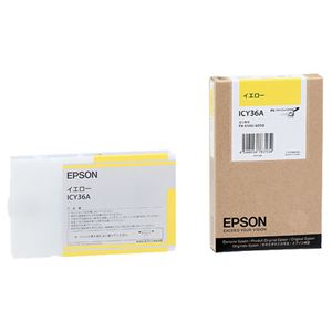 (まとめ) エプソン EPSON PX-P／K3インクカートリッジ イエロー 110ml ICY36A 1個  【×10セット】