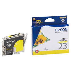 エプソン EPSON インクカートリッジ イエロー ICY23 1個 【×10セット】