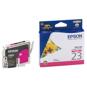 エプソン EPSON インクカートリッジ マゼンタ ICM23 1個 【×10セット】