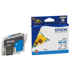 エプソン EPSON インクカートリッジ シアン ICC23 1個 【×10セット】
