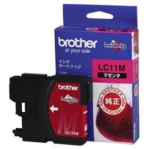 (まとめ) ブラザー BROTHER インクカートリッジ マゼンタ LC11M 1個  【×10セット】