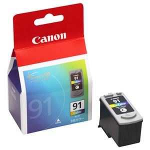 (まとめ) キヤノン Canon FINEカートリッジ BC-91 3色一体型 大容量 0393B001 1個  【×10セット】