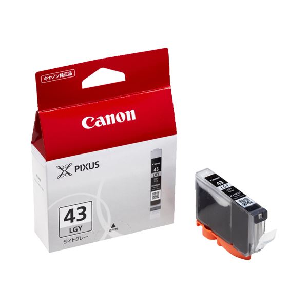 (まとめ) キヤノン Canon インクタンク BCI-43LGY ライトグレー 6383B001 1個  【×10セット】