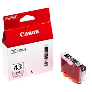 (まとめ) キヤノン Canon インクタンク BCI-43PM フォトマゼンタ 6381B001 1個  【×10セット】