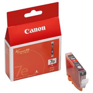 (まとめ) キヤノン Canon インクタンク BCI-7eR レッド 0370B001 1個  【×10セット】