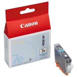 (まとめ) キヤノン Canon インクタンク BCI-7ePC フォトシアン 0368B001 1個  【×10セット】