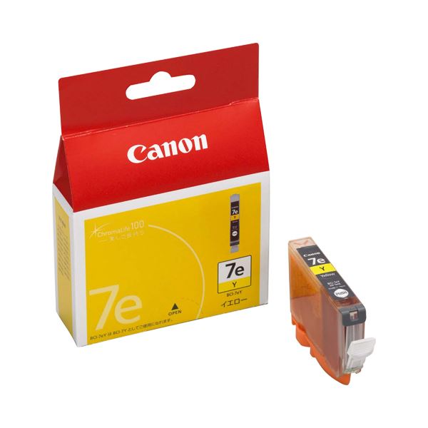 (まとめ) キヤノン Canon インクタンク BCI-7eY イエロー 0367B001 1個  【×10セット】