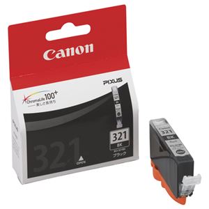 (まとめ) キヤノン Canon インクタンク BCI-321BK ブラック 2927B001 1個  【×10セット】