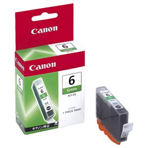 (まとめ) キヤノン Canon インクタンク BCI-6G グリーン 9473A001 1個  【×10セット】