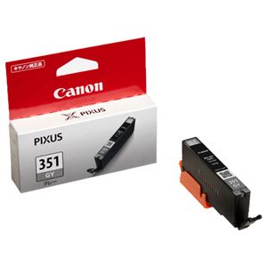 (まとめ) キヤノン Canon インクタンク BCI-351GY グレー 標準 6507B001 1個  【×10セット】