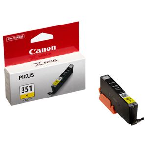 (まとめ) キヤノン Canon インクタンク BCI-351Y イエロー 標準 6506B001 1個  【×10セット】