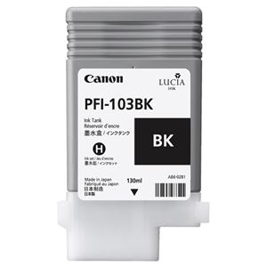 (まとめ) キヤノン Canon インクタンク PFI-103 顔料フォトブラック 130ml 2212B001 1個  【×10セット】