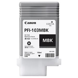 (まとめ) キヤノン Canon インクタンク PFI-103 顔料マットブラック 130ml 2211B001 1個  【×10セット】