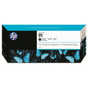 (まとめ) HP91 インクカートリッジ マットブラック 775ml 顔料系 C9464A 1個  【×10セット】