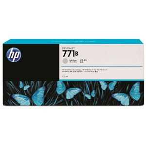 (まとめ) HP771B インクカートリッジ ライトグレー 775ml 顔料系 B6Y06A 1個  【×10セット】