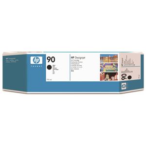 (まとめ) HP90 インクカートリッジ 黒 775ml 顔料系 C5059A 1個  【×10セット】
