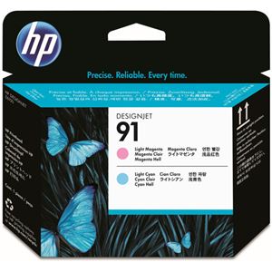 (まとめ) HP91 プリントヘッド ライトマゼンタ／ライトシアン C9462A 1個  【×10セット】