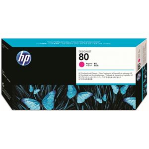 (まとめ) HP80 プリントヘッド／クリーナー マゼンタ C4822A 1個  【×10セット】