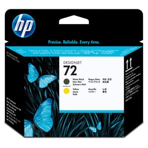 (まとめ) HP72 プリントヘッド マットブラック／イエロー C9384A 1個  【×10セット】