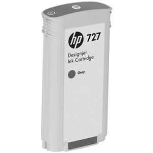 (まとめ) HP727 インクカートリッジ 染料グレー 130ml B3P24A 1個  【×10セット】
