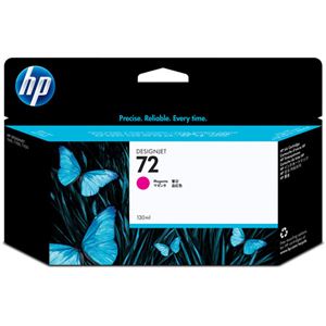 (まとめ) HP72 インクカートリッジ マゼンタ 130ml 染料系 C9372A 1個  【×10セット】