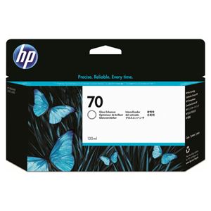 (まとめ) HP70 インクカートリッジ グロスエンハンサ 130ml 顔料系 C9459A 1個  【×10セット】