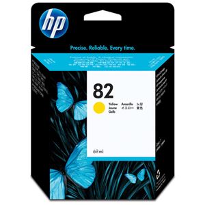 (まとめ) HP82 インクカートリッジ イエロー 染料系 C4913A 1個  【×10セット】