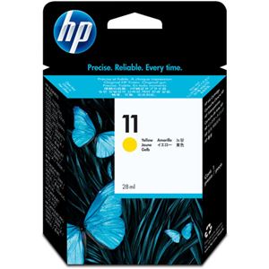 (まとめ) HP11 インクカートリッジ イエロー 28ml 染料系 C4838A 1個  【×10セット】