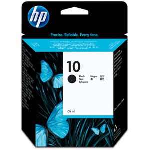 (まとめ) HP10 インクカートリッジ 黒 69ml 顔料系 C4844A 1個  【×10セット】