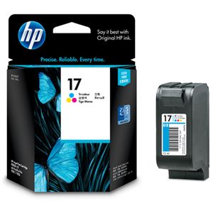 (まとめ) HP17 プリントカートリッジ 3色カラー C6625A 1個  【×10セット】