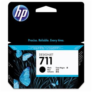 (まとめ) HP711 インクカートリッジ ブラック 38ml 顔料系 CZ129A 1個  【×10セット】