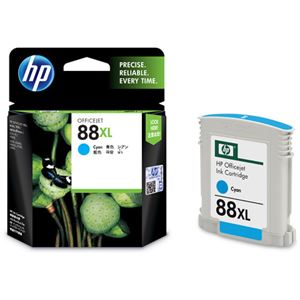 (まとめ) HP88 インクカートリッジ シアン C9391A 1個  【×10セット】