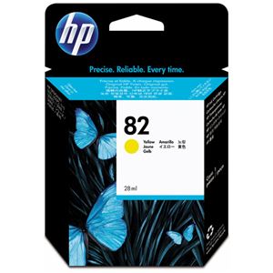 (まとめ) HP82 インクカートリッジ イエロー 28ml 染料系 CH568A 1個  【×10セット】