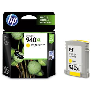 (まとめ) HP940XL インクカートリッジ イエロー C4909AA 1個  【×10セット】