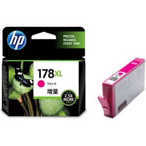 (まとめ) HP178XL インクカートリッジ マゼンタ 増量 CB324HJ 1個  【×10セット】