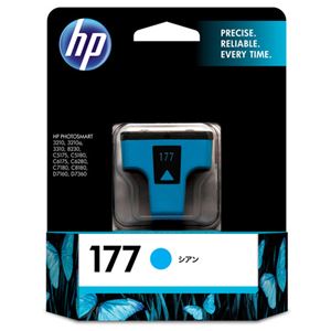 (まとめ) HP177 インクカートリッジ シアン C8771HJ 1個  【×10セット】