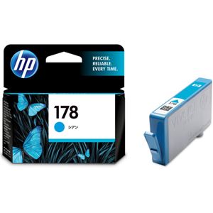 (まとめ) HP178 インクカートリッジ シアン CB318HJ 1個  【×10セット】