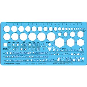 (まとめ) ステッドラー テンプレート 機械・記号定規 976 39 1枚  【×10セット】