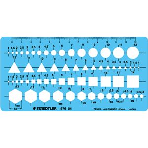 (まとめ) ステッドラー テンプレート 組合せ定規 エッジ付 976 04 1枚  【×10セット】