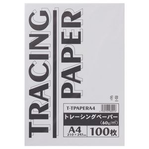 (まとめ) TANOSEE トレーシングペーパー60g A4 1パック（100枚）  【×10セット】