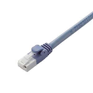 CAT6対応 爪折れ防止 LANケーブル 15m／簡易パッケージ仕様（ブルー） 【×10セット】