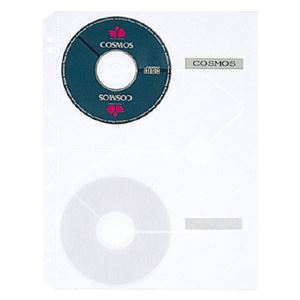 クリヤーポケット クリアポケット CD・CD-ROM用 A4タテ 2・3・4穴 5枚 【×10セット】