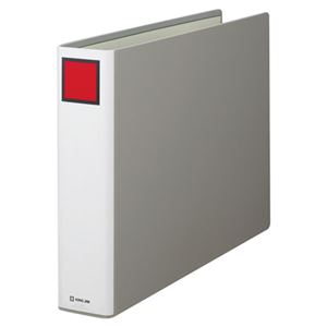 (まとめ) キングファイル スーパードッチ A3ヨコ 600枚収容 背幅76mm グレー 1506E 1冊  【×10セット】