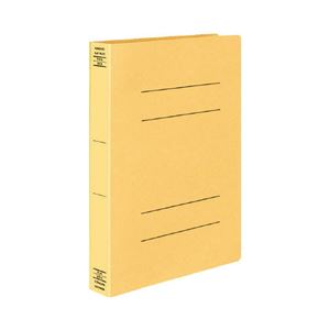 (まとめ) コクヨ フラットファイルX(スーパーワイド) A4タテ 400枚収容 背幅43mm 黄 フ-X10Y 1セット(10冊)  【×10セット】