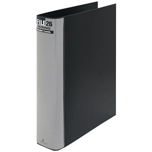 (まとめ) マルマン ダブロックファイル B5タテ 26穴 250枚収容 背幅44mm ブラック F679R-05 1冊  【×10セット】