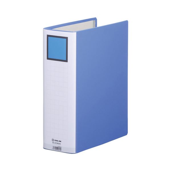 (まとめ) キングファイル スーパードッチ(脱・着)イージー GXシリーズ A4タテ 800枚収容 背幅96mm 青 2478GXA 1冊  【×10セット】