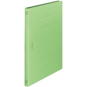 (まとめ) ライオン事務器 フラットファイル(環境) 樹脂押え具 A4タテ 150枚収容 背幅18mm 緑 A-519KA4S 1セット(10冊)  【×10セット】