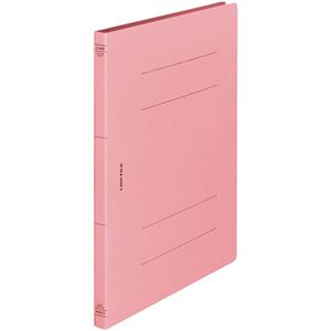 (まとめ) ライオン事務器 フラットファイル(環境) 樹脂押え具 A4タテ 150枚収容 背幅18mm ピンク A-516KA4S 1セット(10冊)  【×10セット】