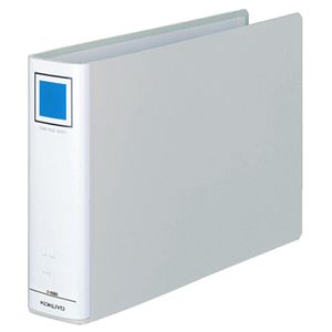 (まとめ) コクヨ チューブファイル(エコ) 片開き A4ヨコ 500枚収容 背幅65mm シルバー フ-E655C 1冊  【×10セット】