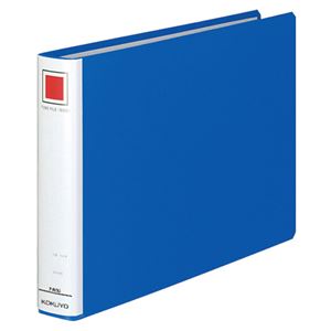(まとめ) コクヨ チューブファイル(エコ) 片開き A4ヨコ 300枚収容 背幅45mm 青 フ-E635B 1冊  【×10セット】